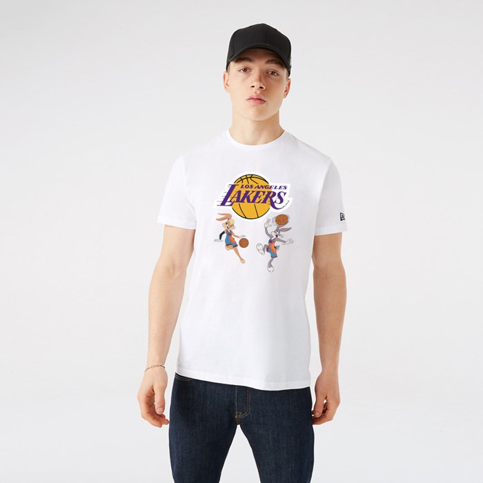 LA Lakers Space Jam Bugs Lola Miesten T-paita Valkoinen - New Era Vaatteet Myynti FI-901468